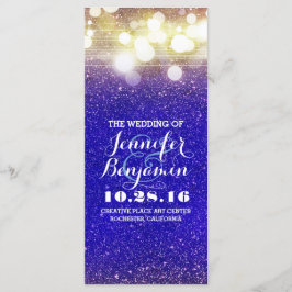 Programm für blaue und goldene Lichter