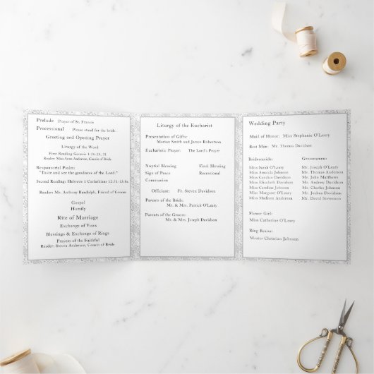 Programm für das dreifach formatierte Foto von Nup (Innenseite)