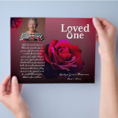 Programm für den einmaligen Gedächtnisdienst einer Flyer (Hand)