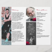 Programm für den einmaligen Gedächtnisdienst einer Flyer (Hinten)