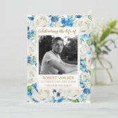 Programm für den Gedächtnisdienst für weißes und b (Stehend Vorderseite)