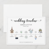 Programm für den Hochzeitstag (Vorne/Hinten)