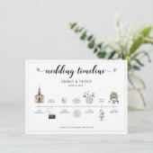 Programm für den Hochzeitstag (Stehend Vorderseite)