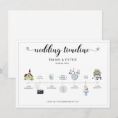 Programm für den Hochzeitstag (Vorne/Hinten)