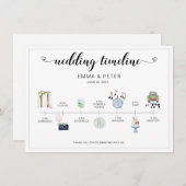 Programm für den Hochzeitstag (Vorne/Hinten)