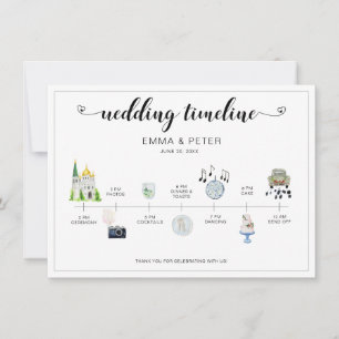 Programm für den Hochzeitstag
