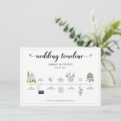 Programm für den Hochzeitstag (Stehend Vorderseite)