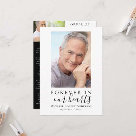 Programm für den Minimalistischen Foto-Gedächtnisd (Vorderseite/Rückseite Beispiel)