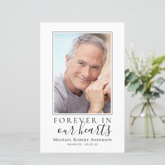 Programm für den Minimalistischen Foto-Membership- (Stehend Vorderseite)