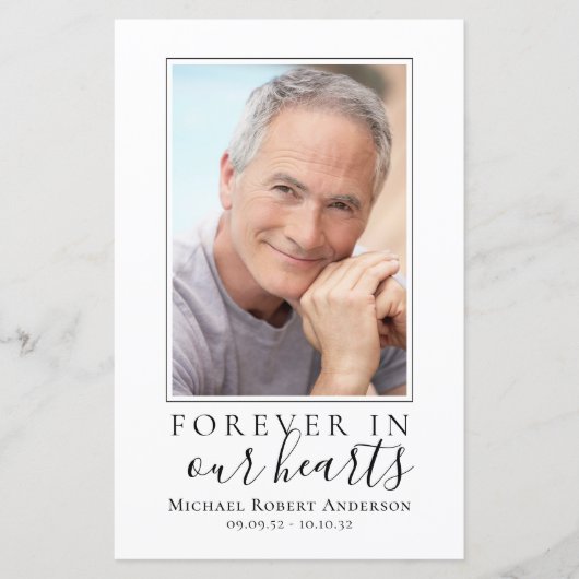 Programm für den Minimalistischen Foto-Membership- (Vorderseite)