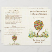 Programm für die Hochzeit des verzauberten Waldes (Vorne/Hinten)