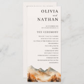 Programm für die Hochzeit von Herbstgebirgen (Vorne/Hinten)