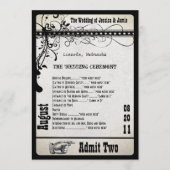 Programm für die Hochzeit von Playbill Metallic Si (Vorderseite)