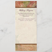 Programm für die Hochzeit von reifen Trauben (Rückseite)