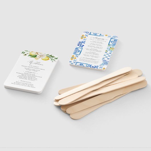 Programm für die Hochzeit von Zitrusfrüchten Fächer (Non-assembled)