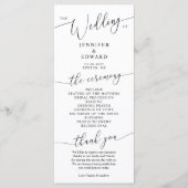 Programm für die Minimalfeier (Vorderseite)