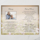 Programm für die Wiesenbeerdigung | In Love Memory Flyer (Hinten)