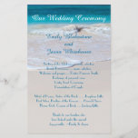 Programm für eine erschwingliche Hochzeit von Küst<br><div class="desc">Hochzeitsvorgabe am Strand. Sehr erschwingliche Zeremonie Programme mit Meer und Sand Hintergrund Bild. Der gesamte Text ist auf der Vorderseite des flachen Papiers und ist leicht zu personalisieren für Ihren Hochzeitstag. Die Rückseite ist ebenfalls mit einem Sandbild dekoriert.</div>