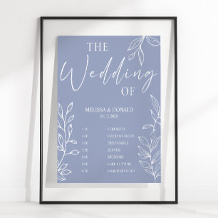 Programm für einfache Hochzeiten in der Blume Peri Poster