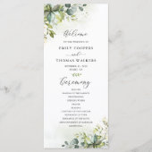 Programm für Grüne Hochzeit (Vorderseite)