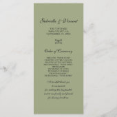 Programm für grüne Trauben (Rückseite)