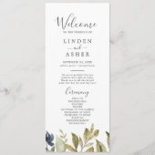 Programm für Herbst-Grünen-Hochzeiten (Vorderseite)