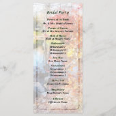 Programm für Herbst-Hochzeiten am See (Rückseite)