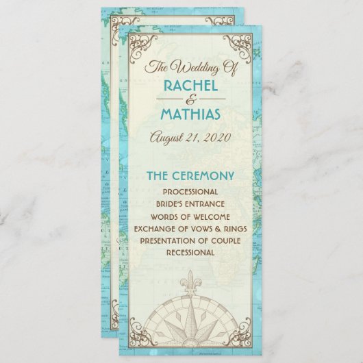 Programm für Hochzeiten auf Reisen (Vorne/Hinten)