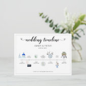 Programm für Hochzeiten in der griechischen Kirche (Stehend Vorderseite)