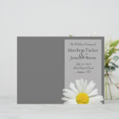 Programm für Hochzeitsstimmung und Zeremonie (Stehend Vorderseite)