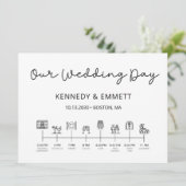 Programm für Hochzeitstage (Stehend Vorderseite)