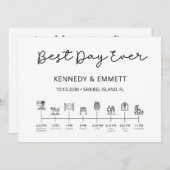 Programm für Hochzeitstage am Strand (Vorne/Hinten)