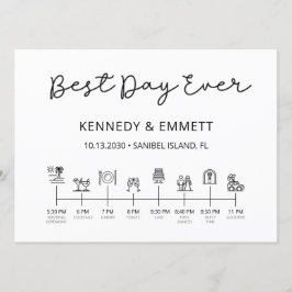 Programm für Hochzeitstage am Strand