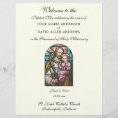 Programm für katholische Hochzeiten (Vorderseite)