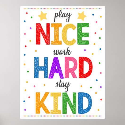 Programm für Klassenzimmer Poster (Vorne)