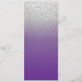 Programm für lila und Silver Glitzer (Rückseite)