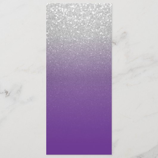 Programm für lila und Silver Glitzer (Rückseite)