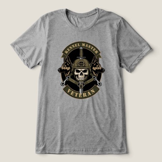 Programm für militärische Arbeitshunde Tri-Blend Shirt (Design Vorderseite)