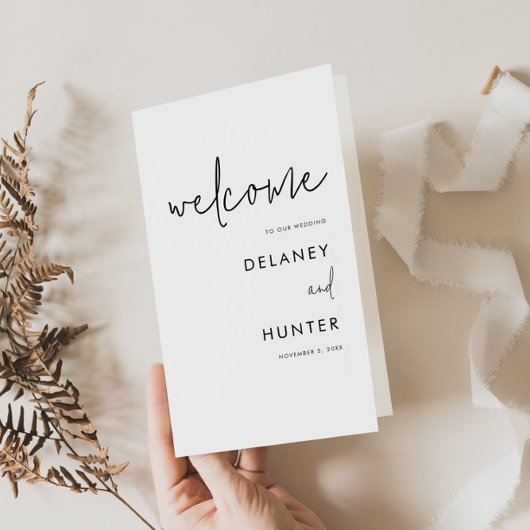 Programm für Minimalistisches Schwarz/Weiß-Papier Flyer