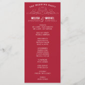 PROGRAMM FÜR ROTE WEDDING | VINTAGE ELEGANZ (Rückseite)