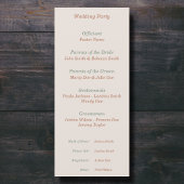 Programm für Rustikal und Hochzeit im Herbst