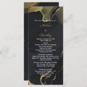 Programm für schwarze und goldene Marmor (Vorne/Hinten)