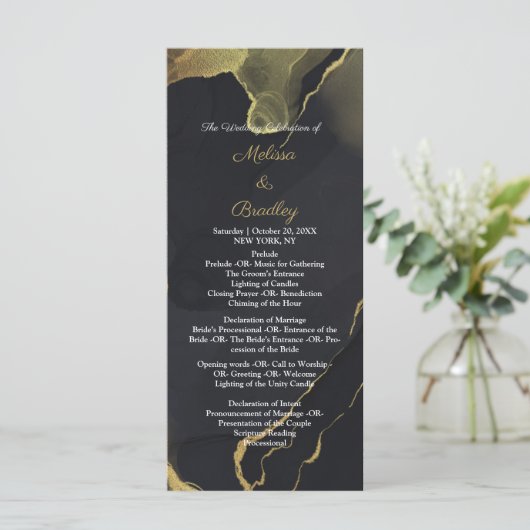 Programm für schwarze und goldene Marmor (Stehend Vorderseite)