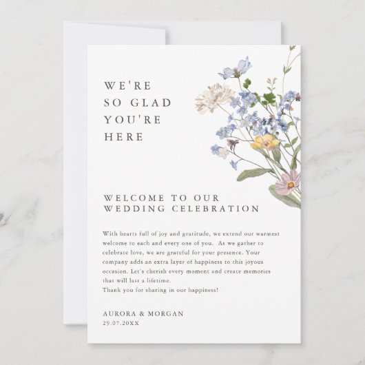 Programm für Veranstaltungen im Frühjahr der Wildb (Vorderseite)