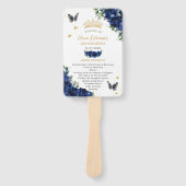 Programm für Veranstaltungen in Quinceañera Royal  Fächer (Vorderseite)