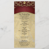 Programm für Vintage Karneval-Veranstaltungen (Rückseite)