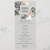 PROGRAMM "GRAY RUST MONSTERA FLORAL WEDDING CEREMO (Vorderseite)
