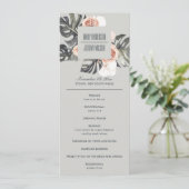 PROGRAMM "GRAY RUST MONSTERA FLORAL WEDDING CEREMO (Stehend Vorderseite)