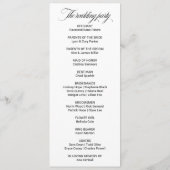 Programm "Grüne Sommer-Hochzeit in Urlaubsort" (Rückseite)