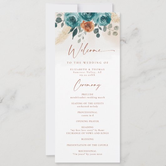 Programm "Herbst Aquamarine Brandt Orange Chic Hoc (Vorderseite)